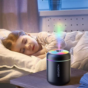 180ML Mini Air Humidifier USB Electric Aroma Diffuser Essential Oil Purifier Aromatherapy Mist Maker Lights for Car Home Bedroom