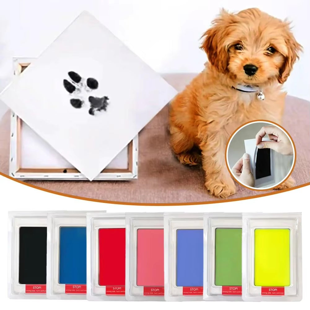 Create Lasting Memories with the Dog & Cat Paw Print Ink Kit - Perfect for DIY Photo Frames and Souvenirs!