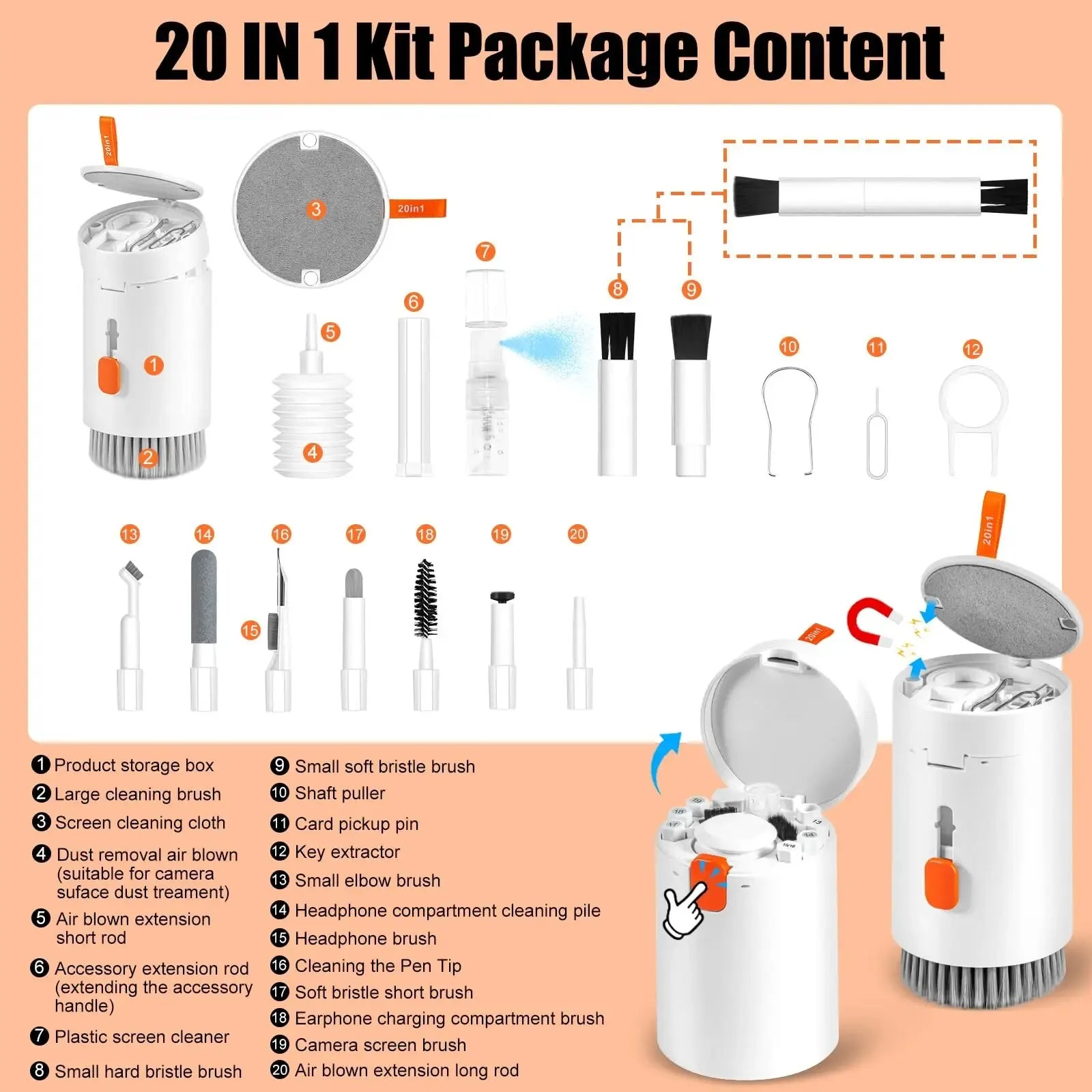 20 in 1 Computer Keyboard Cleaner Kit